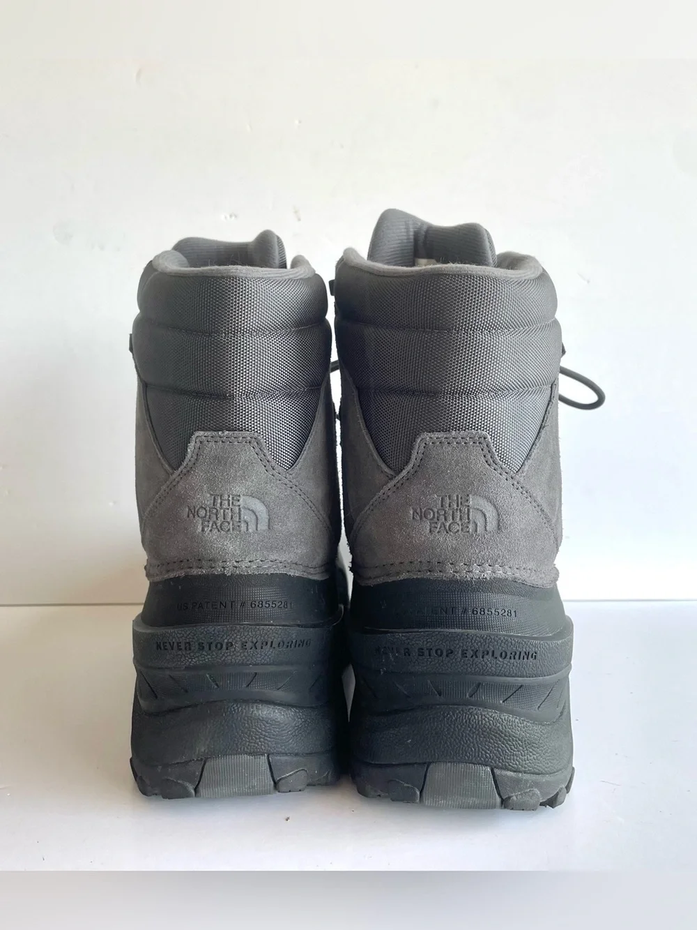 The North Face Black Gray Waterproof Winter Snow Hiking Boots Men's Size 13